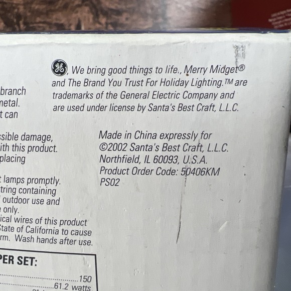 New Vintage 2002 MERRY MIDGET 300‎ Icicle Style Christmas Lights 19.2ft - Picture 6 of 7